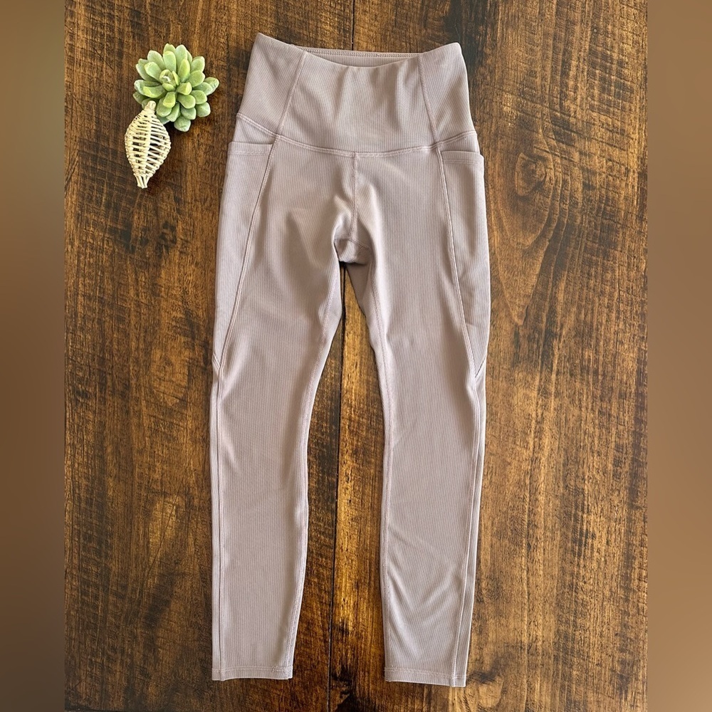 Move Theology | Ribbed Leggings, Mocha